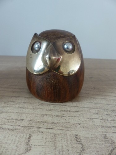 Ancienne statuette chouette - ancienne, h