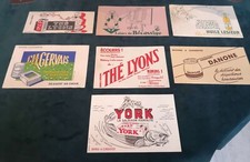 Lot de 7 buvards publicitaires