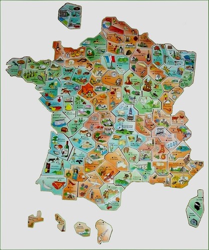 Magnet gaulois carte de - le,