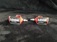 Vintage LOOK Carbon CLIC PEDALS without cleats 9/16×20 THREAD