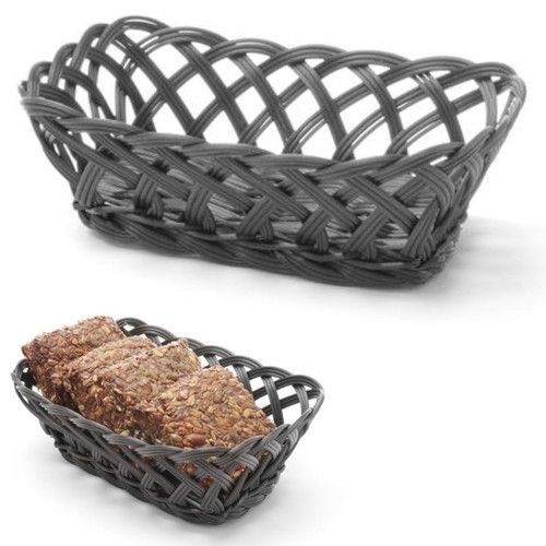 Panier rectangulaire tressé