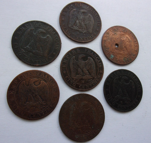 Lot centimes napoléon iii - 5,