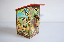 Ancien jouet tirelire en tôle