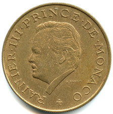 Monaco 10 francs Rainier III
