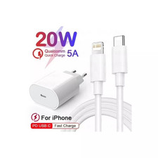 Chargeur Usb-C 20W Pd, adaptateur de charge rapide pour Iphone X 7 8 9 11 13 14