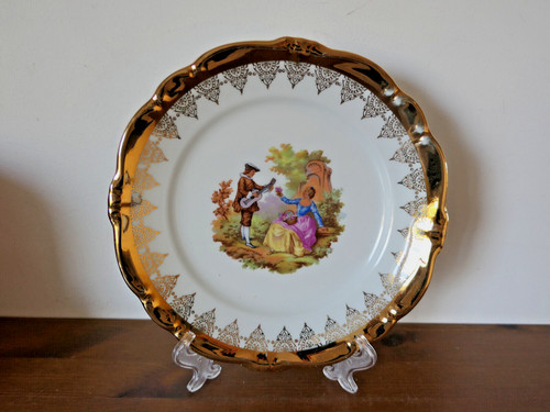 Grande assiette porcelaine - assiette, en