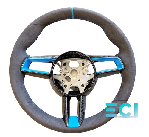 Volant alcantara bleu oem - volant,