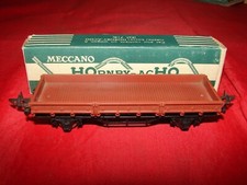 HORNBY HO WAGON A RIDELLES BASSES 718 TRAIN ELECTRIQUE BOITE