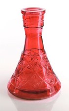 Nouveau vase de crystal Rouge décoratif pour chicha narghilé pyramide LARGE