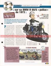 BMW R60/5 Police R 60 Série 5 600 1973 Joe Bar Team Fiche Moto #000868