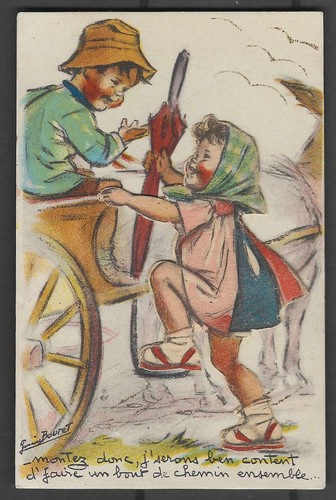 Carte postale germaine - carte,