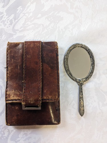 Miroir poche ancien - miroir, de