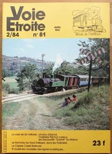 019546 - Voie étroite - Numéro 81 - 2/1984 de avril-mai 1984 [train,locomotive]