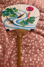 Éventail japonais en bambou