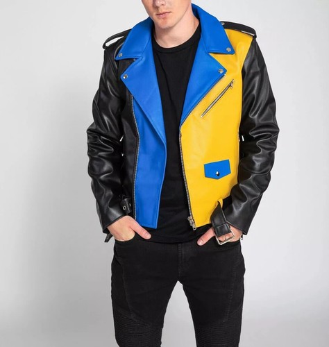 Veste moto cuir d agneau - en,