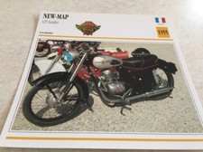 Carte moto New Map 125 Leader 1955 collection Atlas motorcycle France