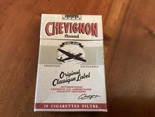 PAQUET DE 20 CIGARETTES, VIDE, EN CARTON, CHEVIGNON BRAND