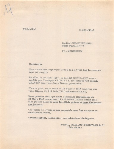 1967 baillot estivaux - estivaux,