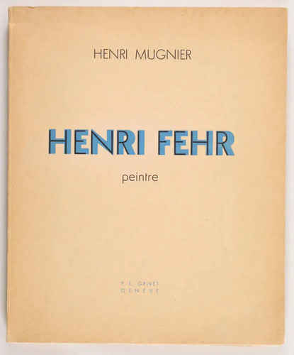 Mugnier henri fehr - henri, peintre