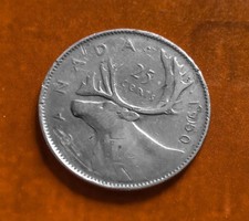 Canada 25 cents argent Georges