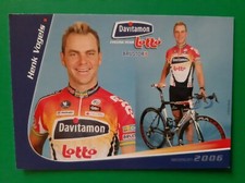 CYCLISME carte cycliste HENK VOGELS équipe DAVITAMON LOTTO 2006