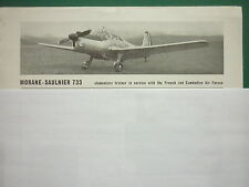 5/1956 PUB MORANE SAULNIER MS 733 TRAINER ARMEE AIR CAMBODIAN AIR FORCE AD