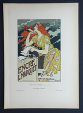 GRASSET Lithographie originale 1895 Les Affiches Illustrées Art Nouveau Marquet