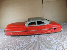 A150 Vintage 1955 Memo 306 France Voiture Tôle Lithographie Rouge L 29.7 cm