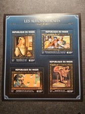 TIMBRE NIGER TABLEAUX ARTS