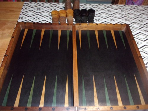 Jeu backgammon 19ème - jeu,