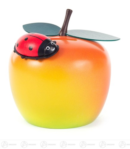Tirelire pomme avec - tirelire, coccinelle