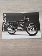 Brochure Yamaha  RD 50 M ( 1978 ) de Belgique 