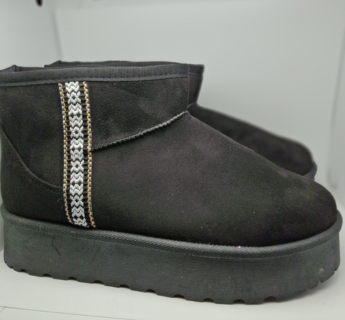 Bottines fourrées noir neuve - noir,