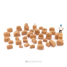 HO Lot 50 Valises, 1/87 H0