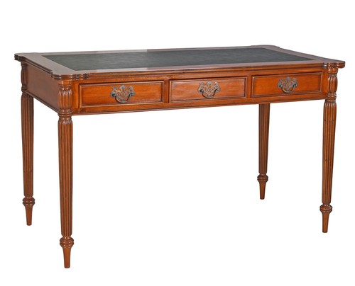 Bureau acajou bois plaque - , de