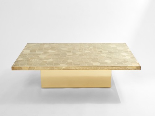 Table basse belge laiton - table,