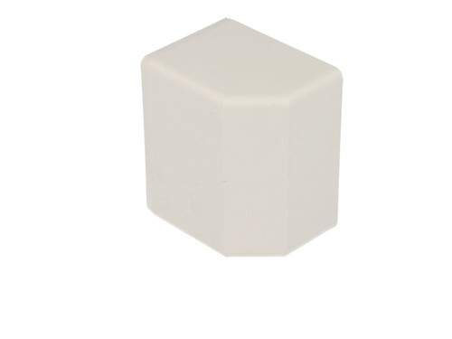 Embout pour goulotte pvc blanc - pour,