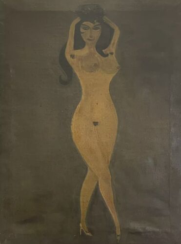 Tableau peinture ancienne - , nu