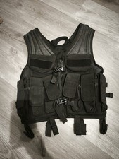 Gilet Tactique Swat Airsoft Paintball Survie Police Gendarmerie Protection Neuf.