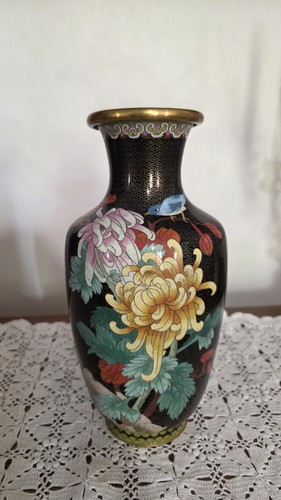 Vase chinois cloisonné - vase, en