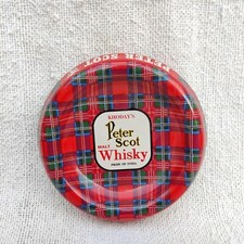 1950s Vintage Khodays Peter Scot Malt Whisky Publicité Boite Cendrier T1100