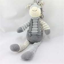 Doudou ane cheval gris rayé