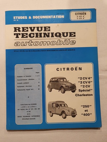Revue technique automobile - technique,