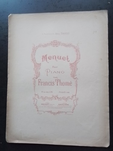 Partition ancienne piano - partition,