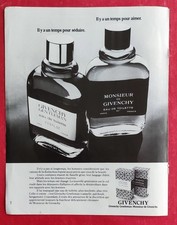 Publicité de presse: Parfum GIVENCHY MONSIEUR et GIVENCHY GENTLEMAN 1976