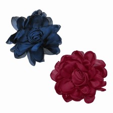 Broche fleur en tissu pour