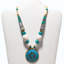 COLLIER PERLES PLAQUÉES OR