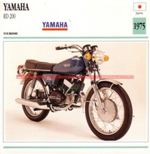 YAMAHA RD 200 RD200 1975 : Fiche Moto #000219