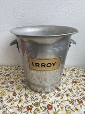Ancien Seau A Champagne Alu Irroy Taittinger France Deco 
