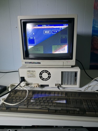 Tandy 1000 with - pc,